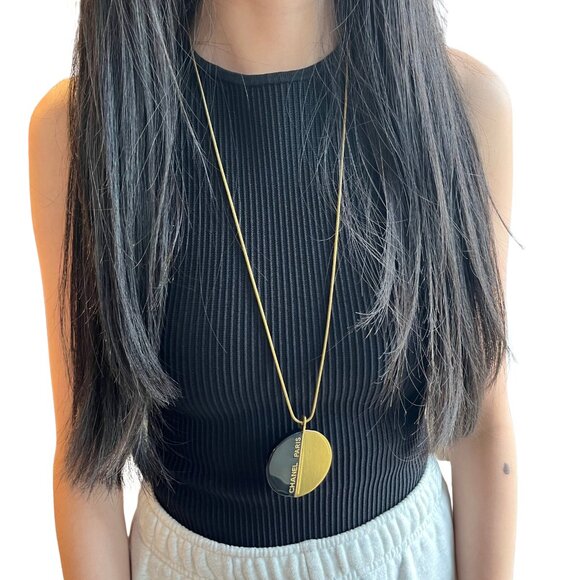 Chanel Long Enamel Pendant Necklace - Picture 2 of 4